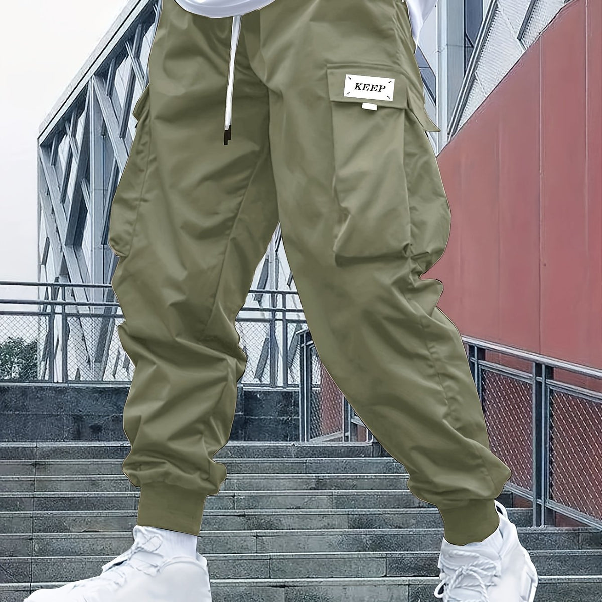 Men’s Cargo Jogger Pants Casual Streetwear Trousers Everyday Wear