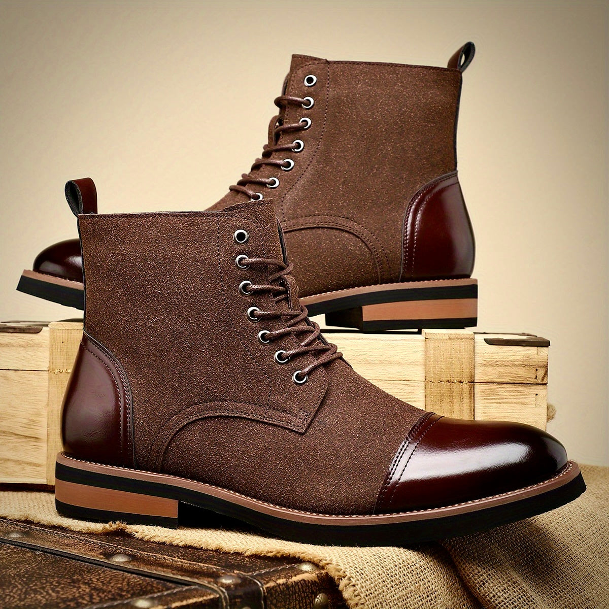 Oliver Ashford Oxford Leather Boots – Classic Men’s Dress Boots - Solorfit