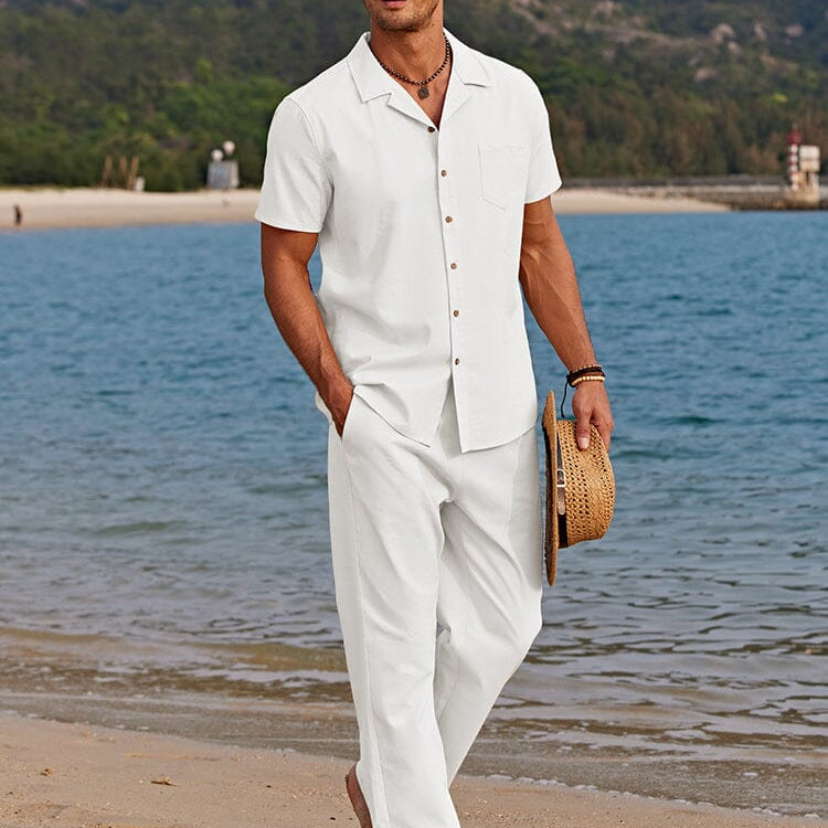 Casual Linen Style Beach Sets Summer - Solorfit