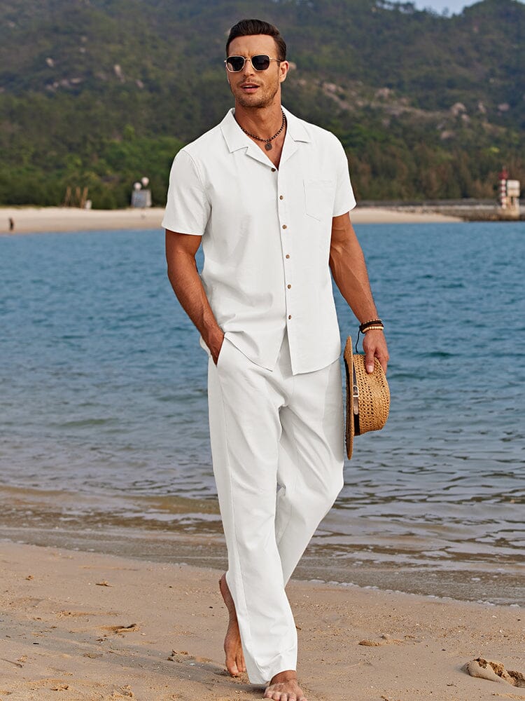 Casual Linen Style Beach Sets Summer - Solorfit