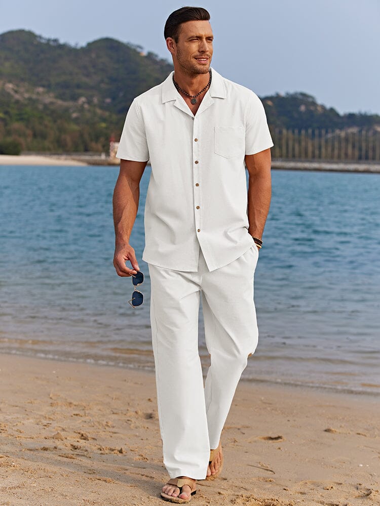 Casual Linen Style Beach Sets Summer - Solorfit