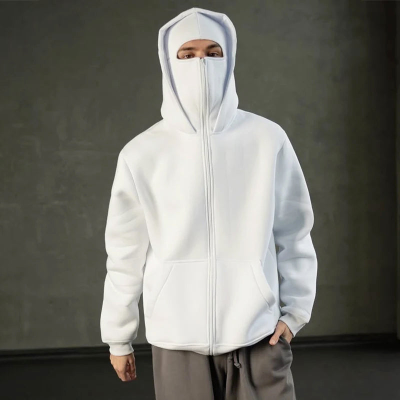 Men’s Full Zip Hoodie Casual Hooded Sweatshirt Jacket