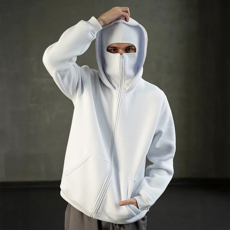 Men’s Full Zip Hoodie Casual Hooded Sweatshirt Jacket