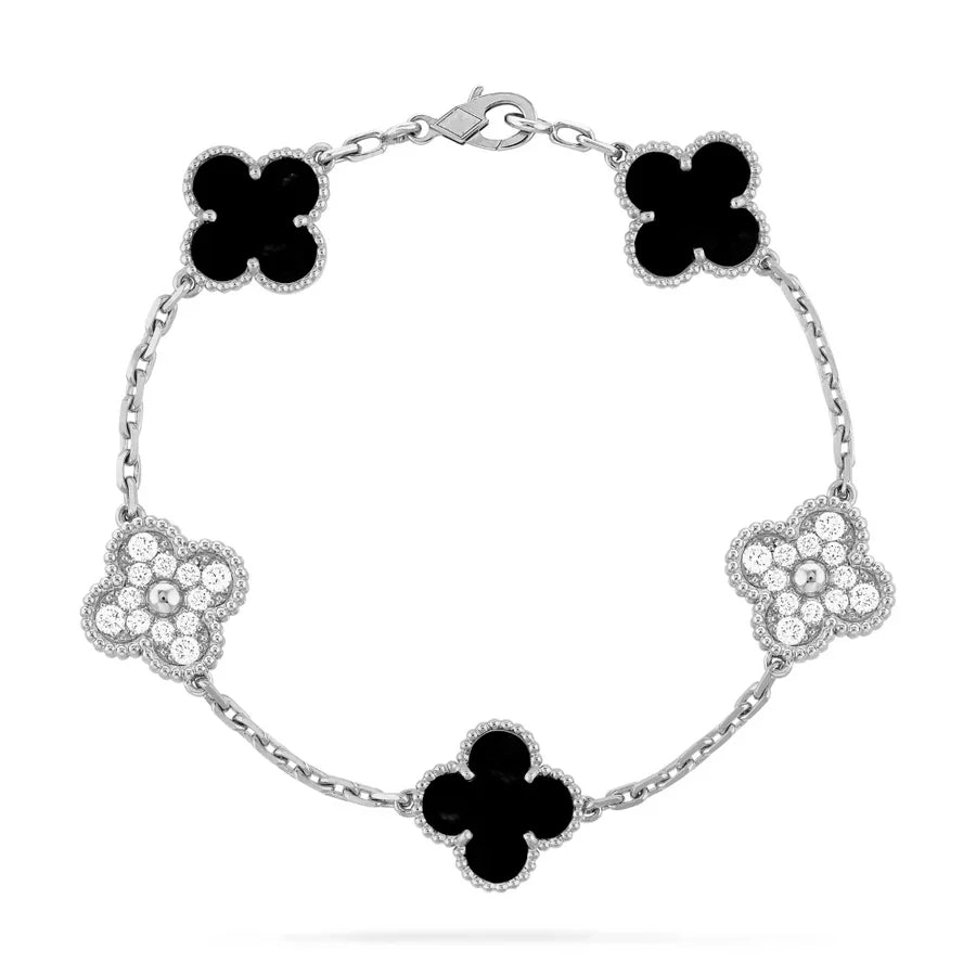 Abby - 18k Gold-Plated Clover Leaf Bracelet - Solorfit