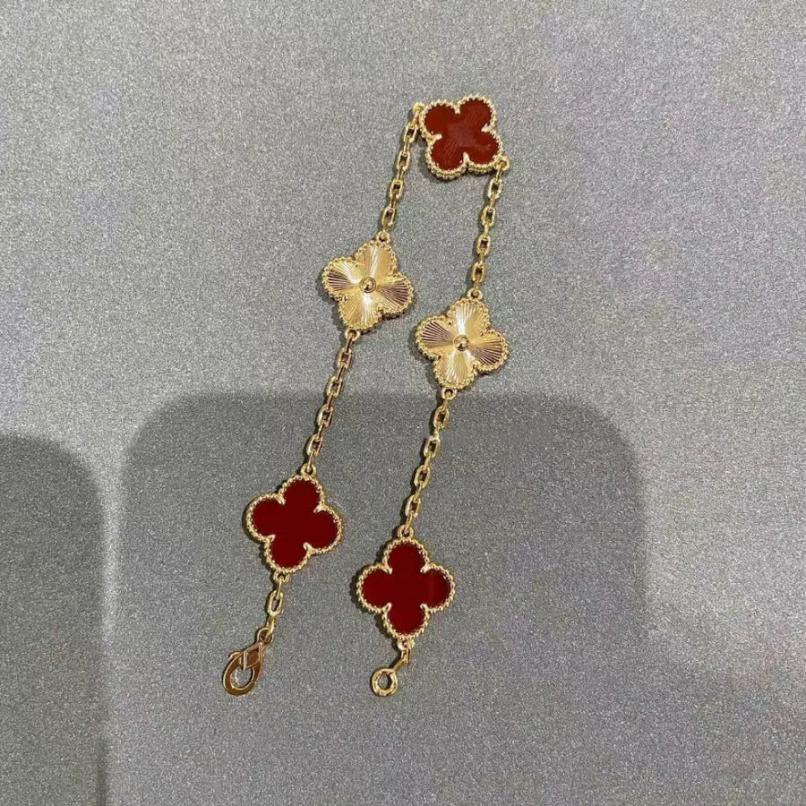 Abby - 18k Gold-Plated Clover Leaf Bracelet - Solorfit