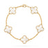 Abby - 18k Gold-Plated Clover Leaf Bracelet - Solorfit
