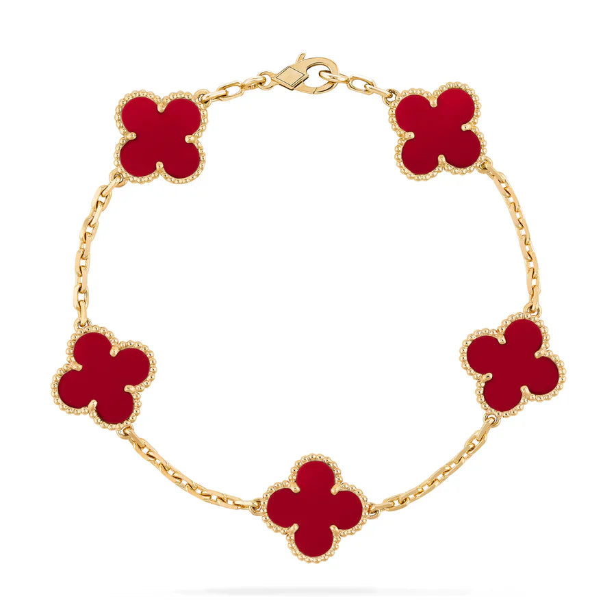Abby - 18k Gold-Plated Clover Leaf Bracelet - Solorfit