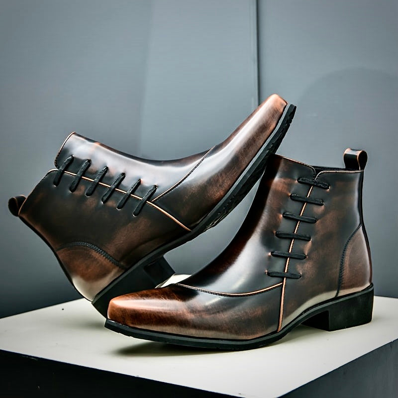 Samuel Thatcher Leather Dress Boots – Classic Men’s Formal Footwear - Solorfit