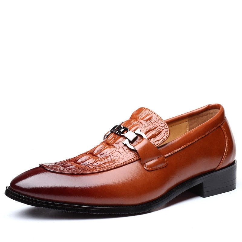 Benjy Men’s Brogue Shoes – Classic Wingtip Dress Shoe | Smart Casual & Formal Wear - Solorfit