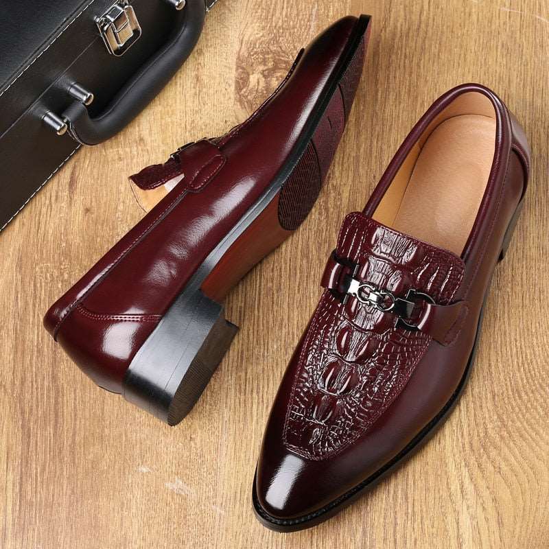 Benjy Men’s Brogue Shoes – Classic Wingtip Dress Shoe | Smart Casual & Formal Wear - Solorfit