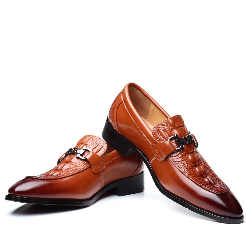 Benjy Men’s Brogue Shoes – Classic Wingtip Dress Shoe | Smart Casual & Formal Wear - Solorfit