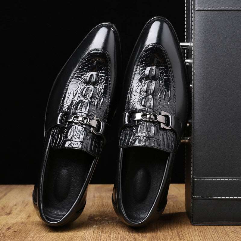 Benjy Men’s Brogue Shoes – Classic Wingtip Dress Shoe | Smart Casual & Formal Wear - Solorfit