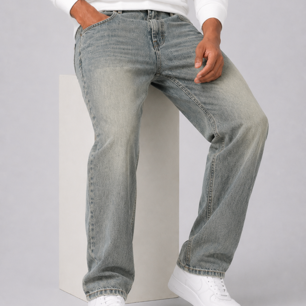 Men’s Relaxed Fit Jeans Casual Straight Leg Denim Pants