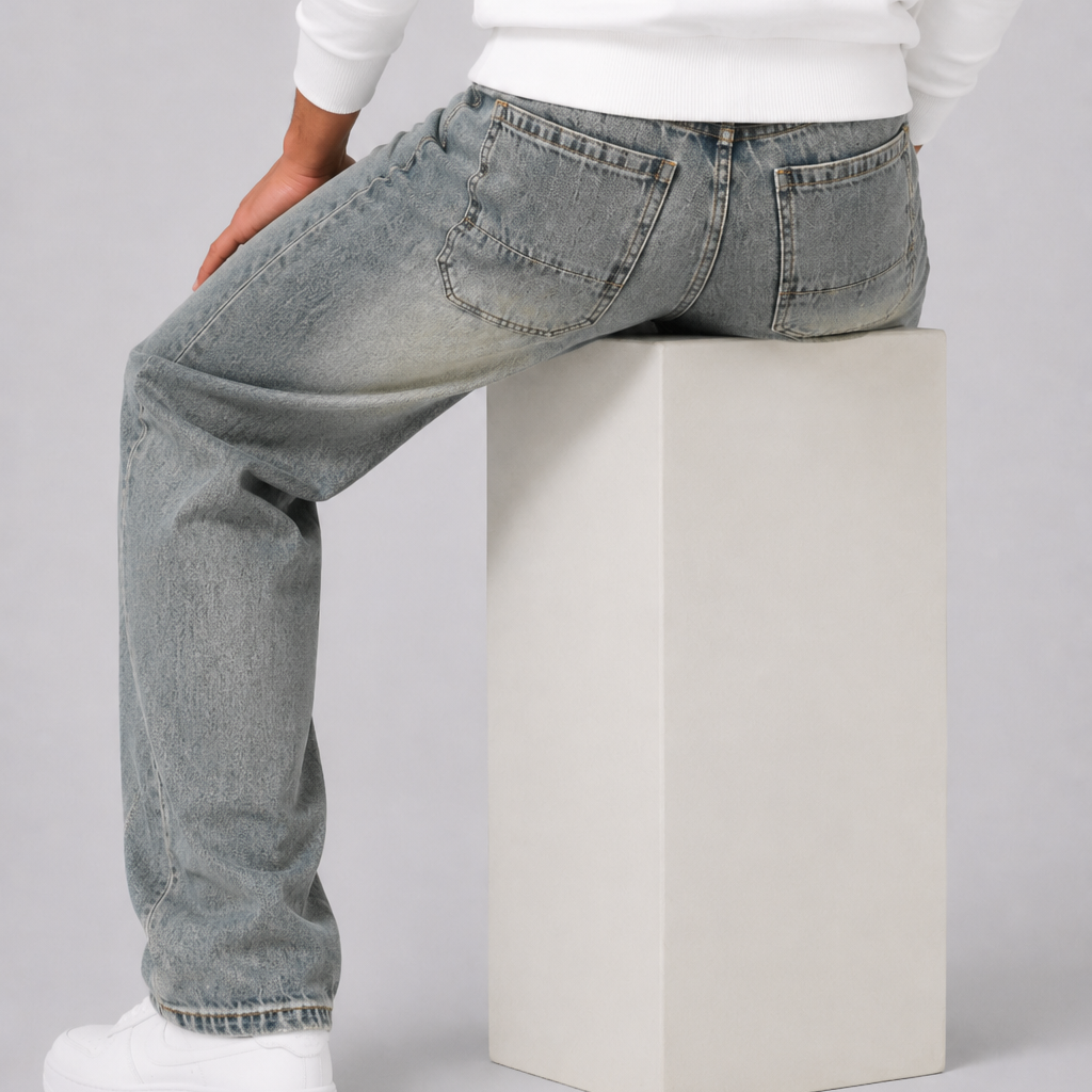 Men’s Relaxed Fit Jeans Casual Straight Leg Denim Pants