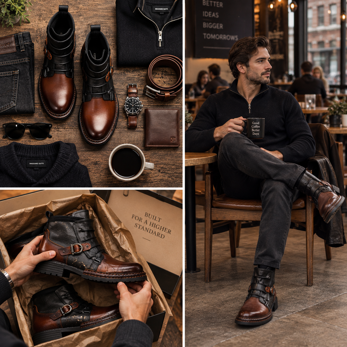 Willson Men’s Genuine Leather Boots – Durable Everyday Footwear