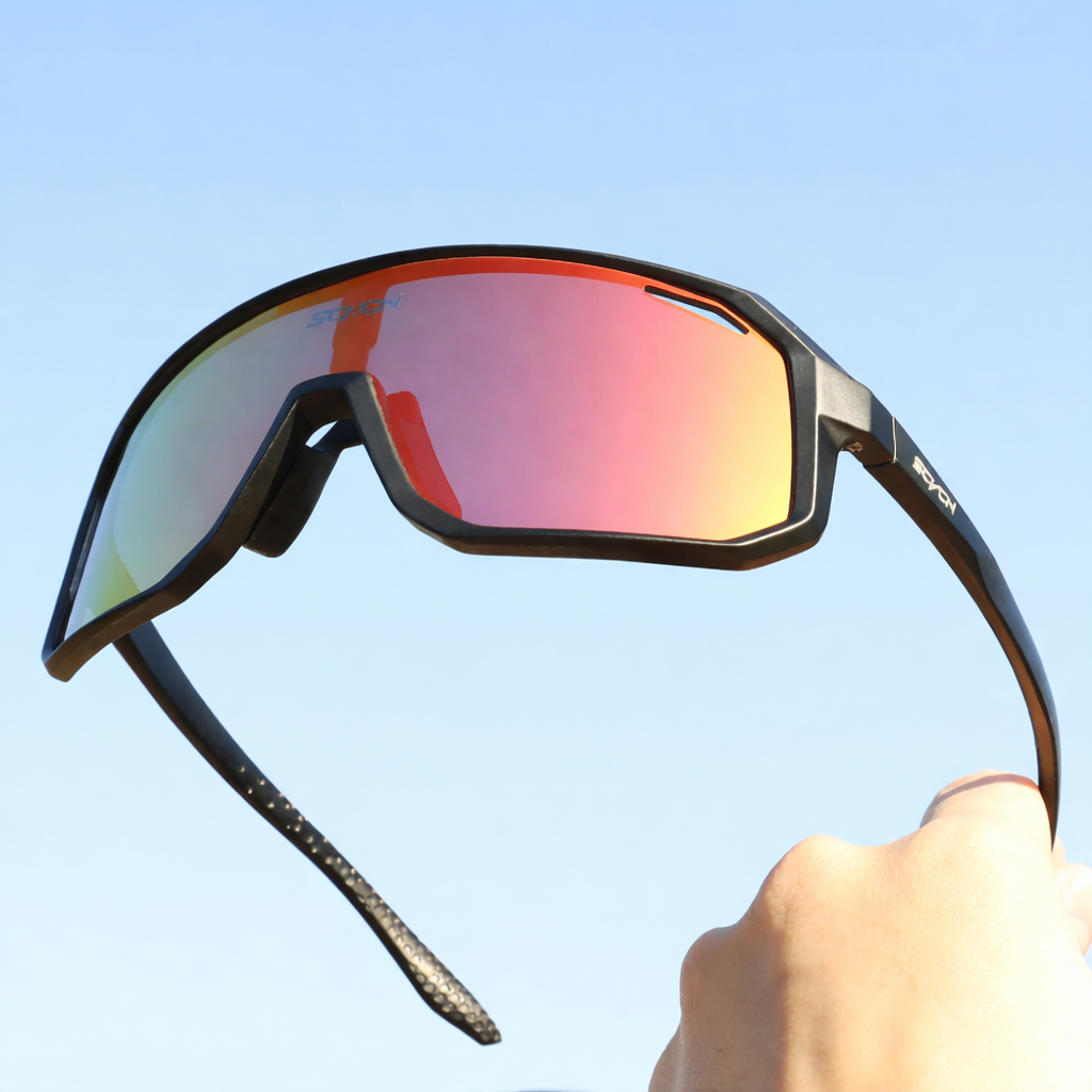 Polarized Shield Cycling Sunglasses UV Protection Sports Performance Eyewear