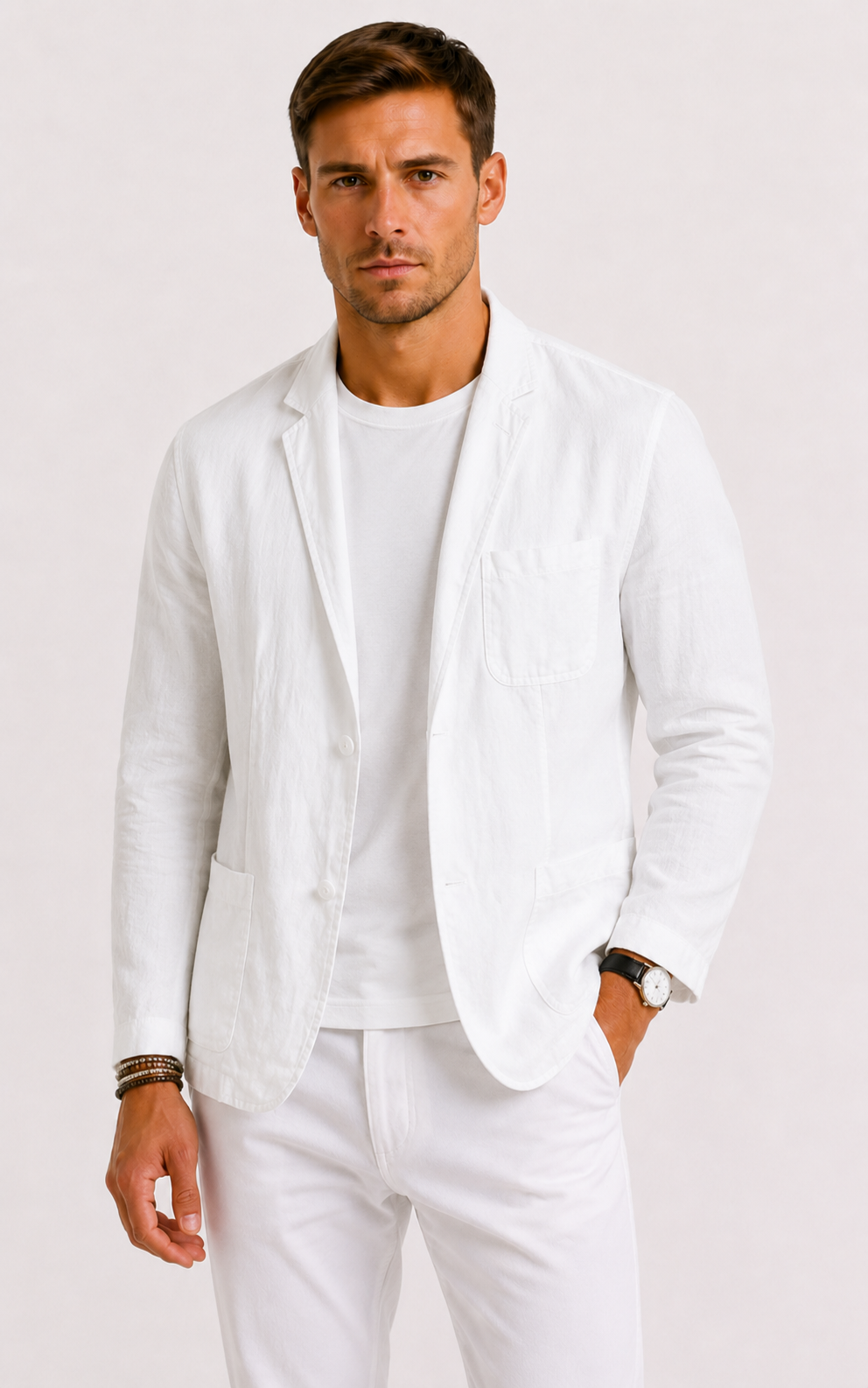 Men’s Casual Blazer Lightweight Open Front Smart Casual Jacket
