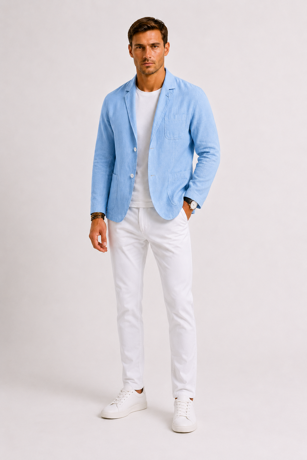Men’s Casual Blazer Lightweight Open Front Smart Casual Jacket