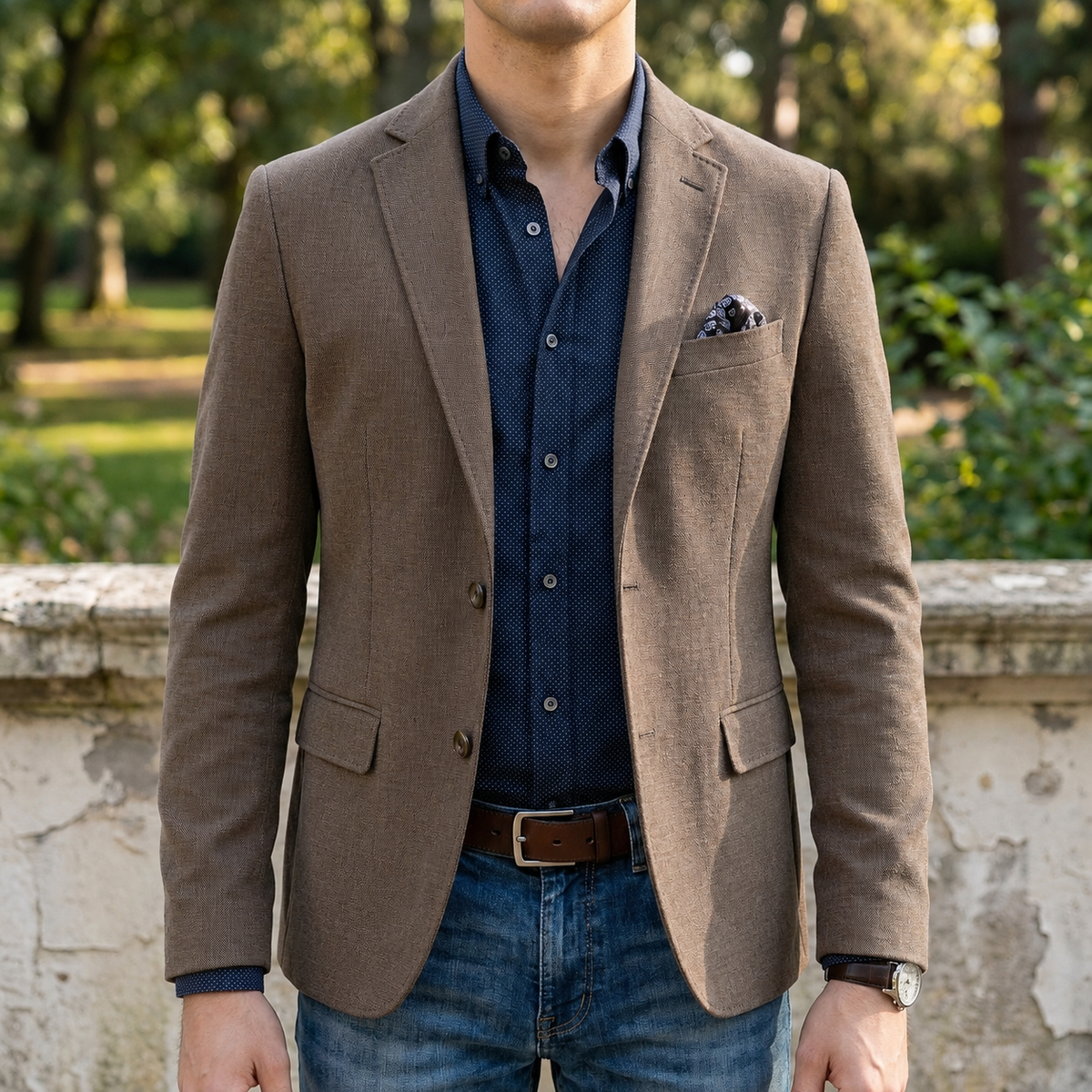 Men’s Casual Blazer Jacket Button Front Business Outerwear