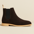 Classic Suede Chelsea Boots for Men – Black Slip-On Boots with Elastic Sides for All-Season Versatility - Solorfit