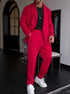 Nivaro | Men’s Solid Color Suit – Two-Piece Blazer and Trousers Set - Solorfit
