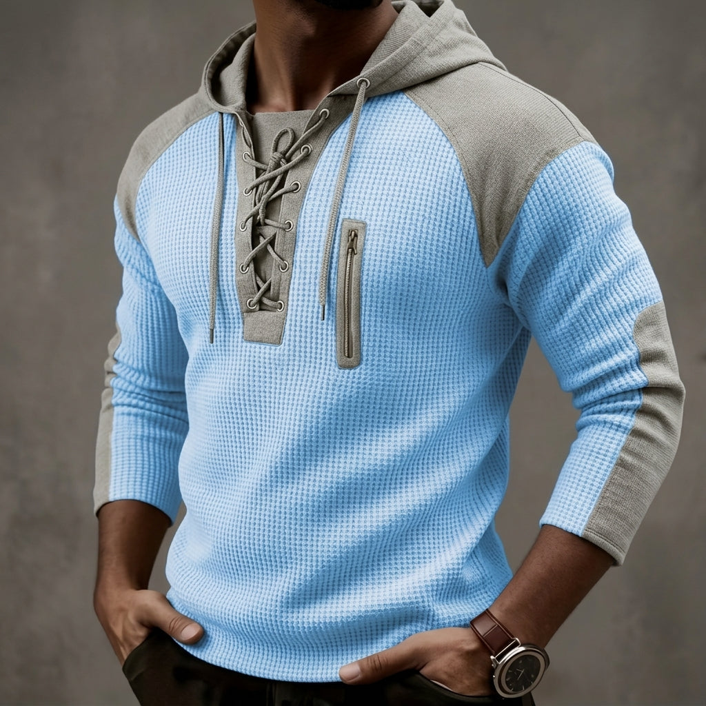Men’s Hooded Sweater Casual Long Sleeve Pullover Top