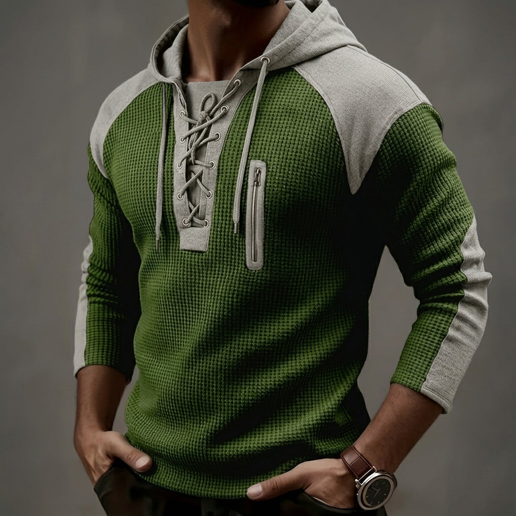 Men’s Hooded Sweater Casual Long Sleeve Pullover Top