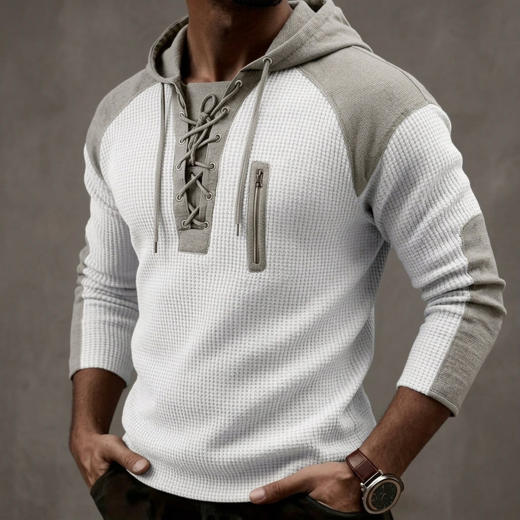 Men’s Hooded Sweater Casual Long Sleeve Pullover Top