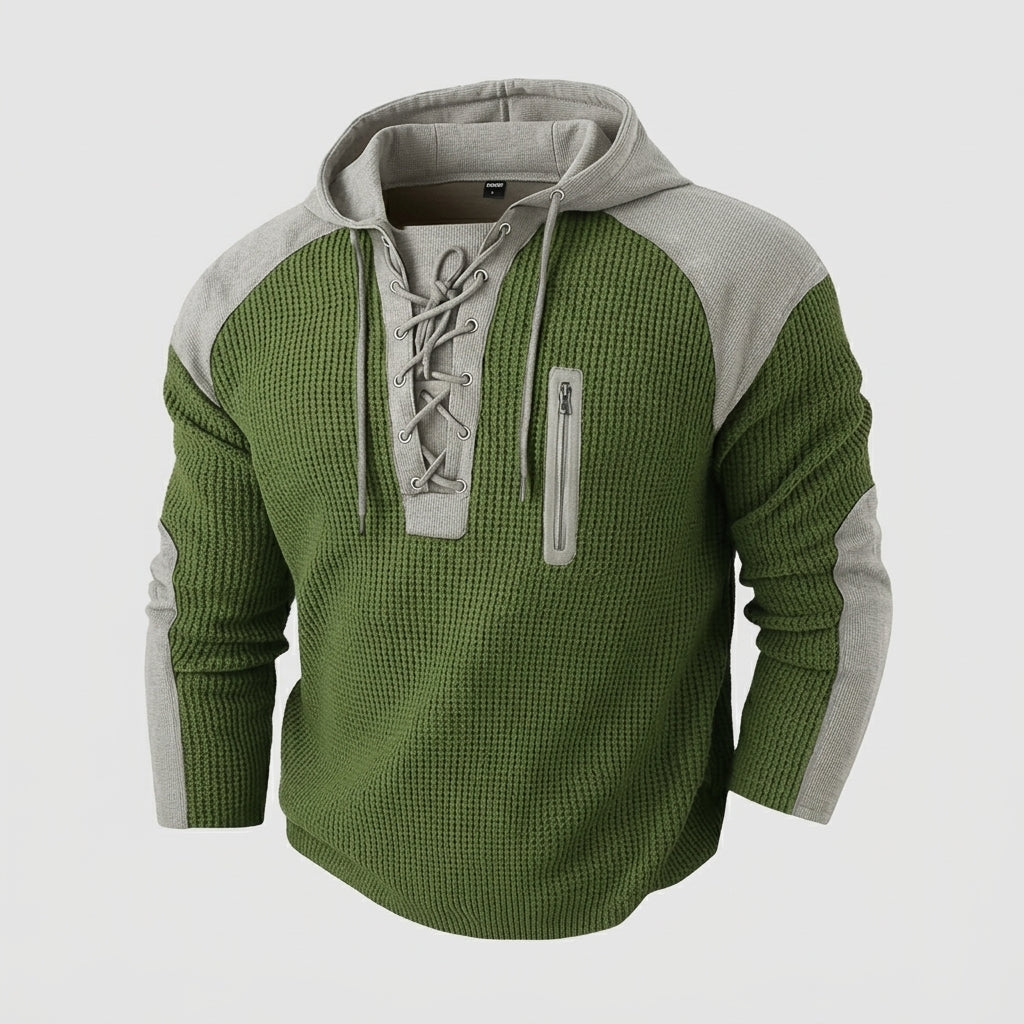 Men’s Hooded Sweater Casual Long Sleeve Pullover Top