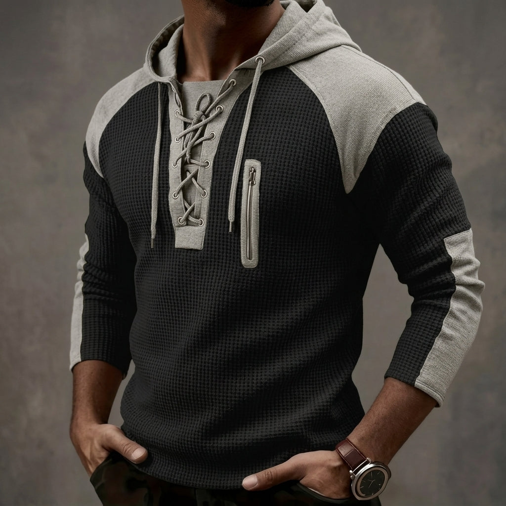 Men’s Hooded Sweater Casual Long Sleeve Pullover Top
