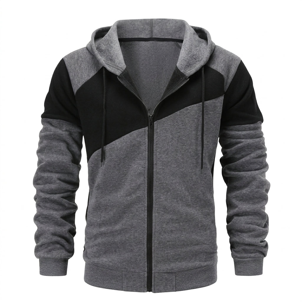 Men’s Hoodie Tracksuit Set Casual Zip Up Jacket Jogger Pants