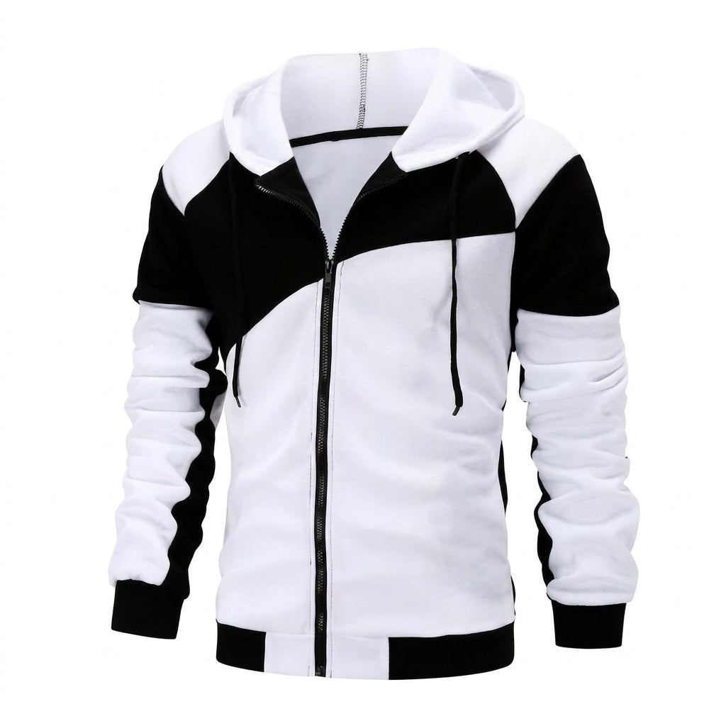 Men’s Hoodie Tracksuit Set Casual Zip Up Jacket Jogger Pants