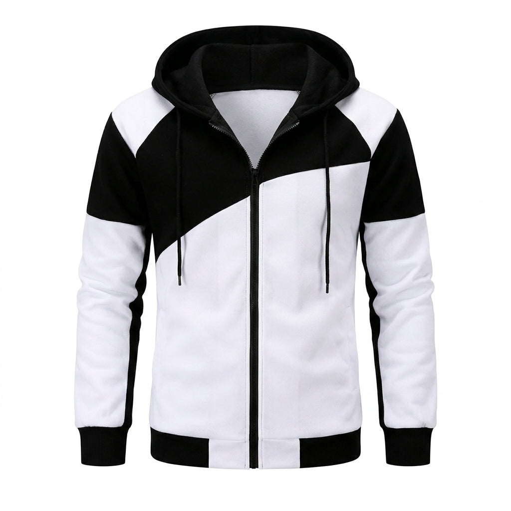 Men’s Hoodie Tracksuit Set Casual Zip Up Jacket Jogger Pants