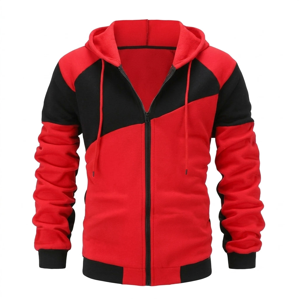 Men’s Hoodie Tracksuit Set Casual Zip Up Jacket Jogger Pants
