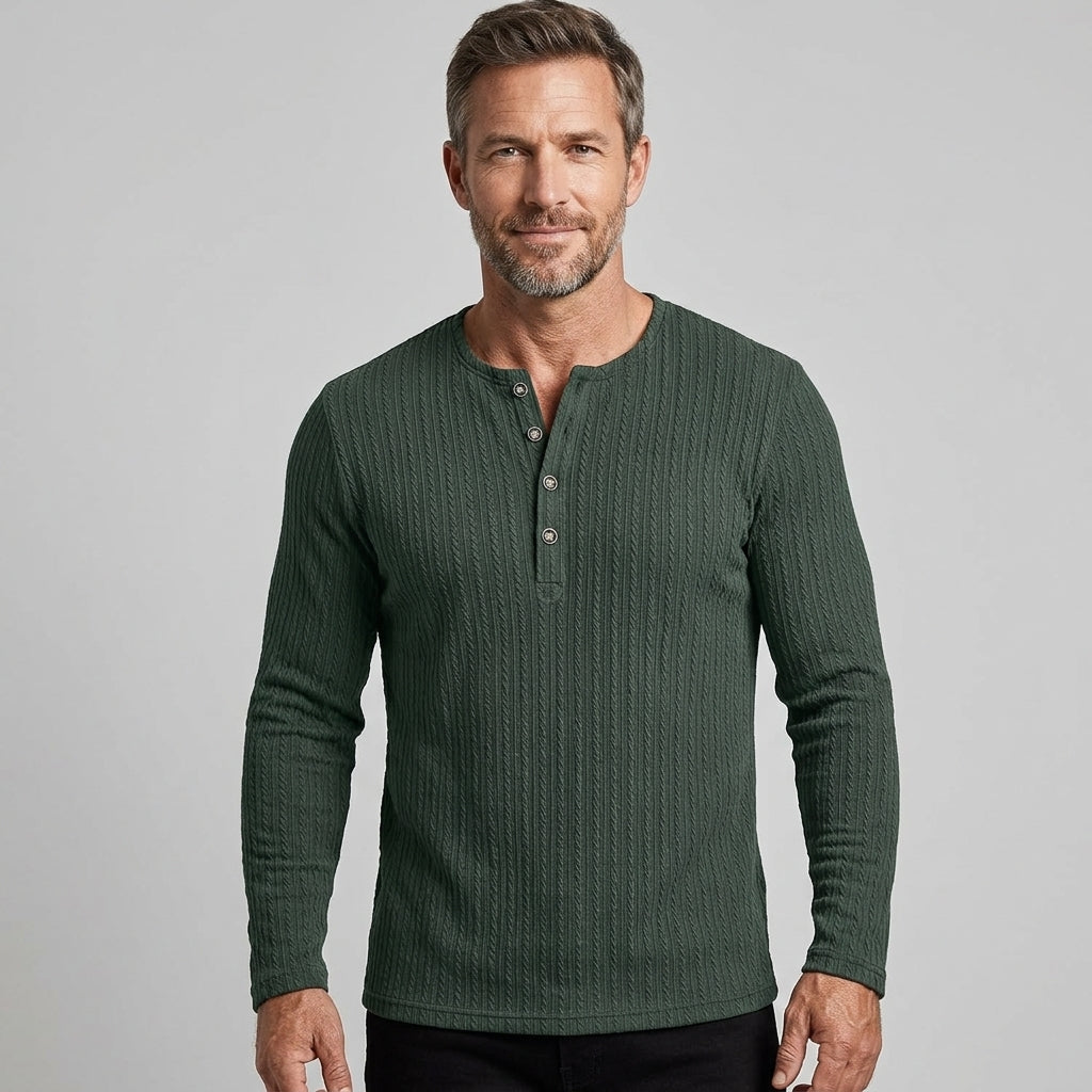 Men’s Casual V Neck Shirt Long Sleeve Button Up Everyday Wear