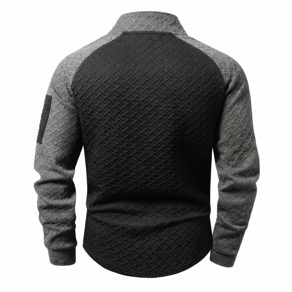 Men’s Mock Neck Sweater Casual Long Sleeve Pullover Top