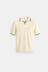 Old Money Contrast Slim Fitted Elegant Summer Sleeveless Polo T-Shirt - Solorfit