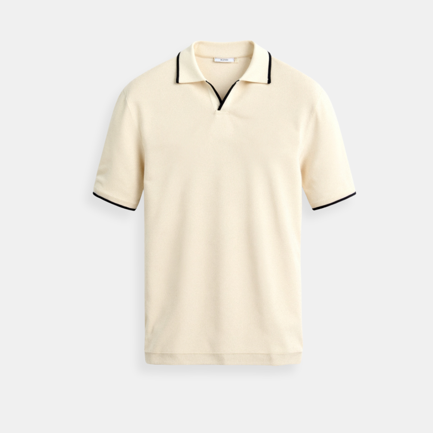 Old Money Contrast Slim Fitted Elegant Summer Sleeveless Polo T-Shirt - Solorfit