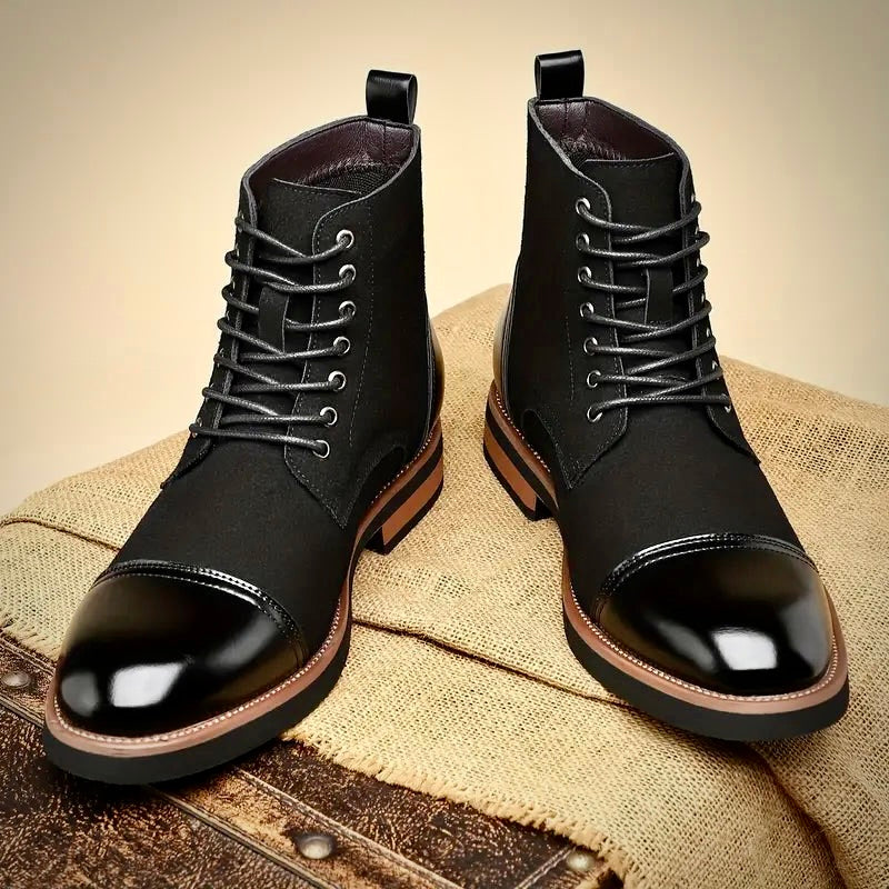 Oliver Ashford Oxford Leather Boots – Classic Men’s Dress Boots - Solorfit