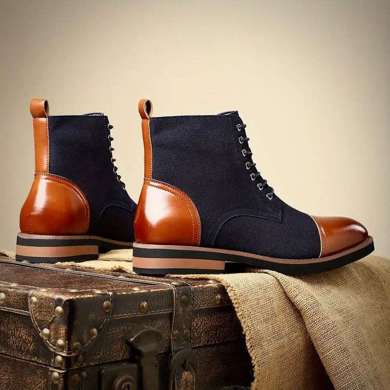 Oliver Ashford Oxford Leather Boots – Classic Men’s Dress Boots - Solorfit