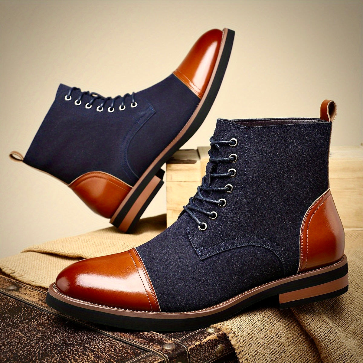 Oliver Ashford Oxford Leather Boots – Classic Men’s Dress Boots - Solorfit
