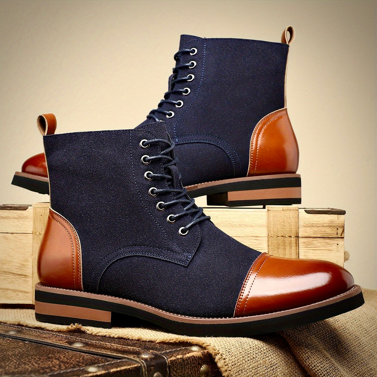 Oliver Ashford Oxford Leather Boots – Classic Men’s Dress Boots - Solorfit
