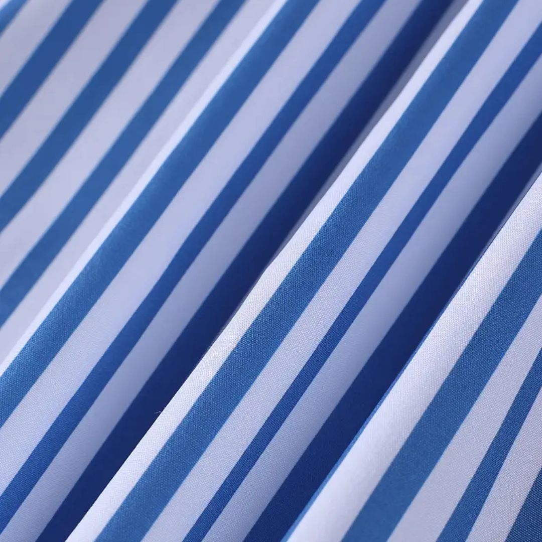 Napoli Classic Striped Men Breathable Shirt Blouse