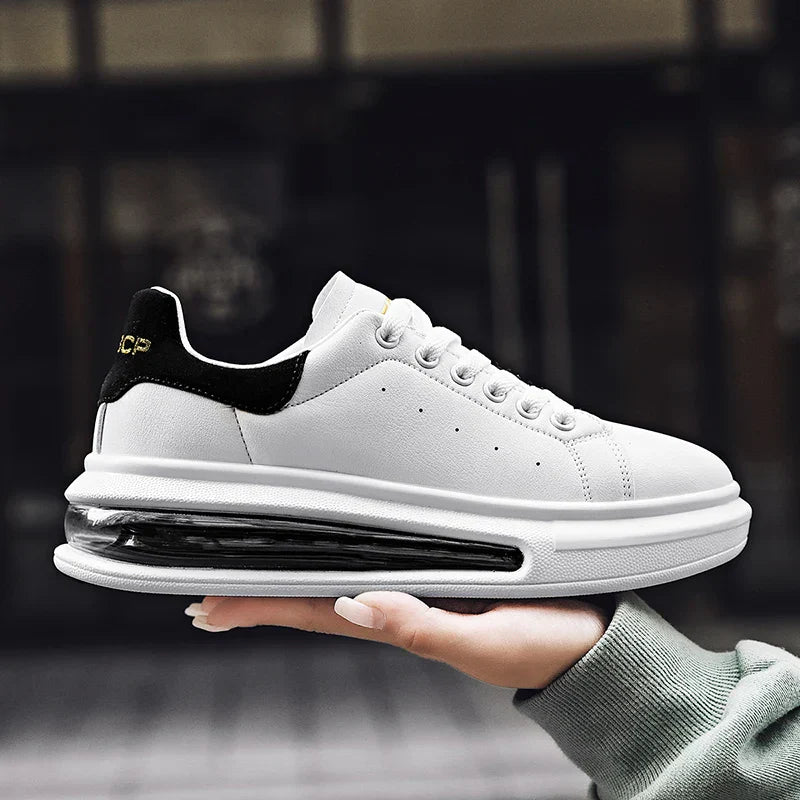 Men’s Sneakers Lightweight Casual Walking Shoes Air Cushion Lace Up Trainers