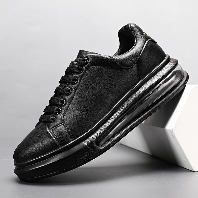 Men’s Sneakers Lightweight Casual Walking Shoes Air Cushion Lace Up Trainers