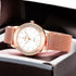 Rose Gold Watch – Elegant Woman Stainless Steel Wristwatch - Solorfit