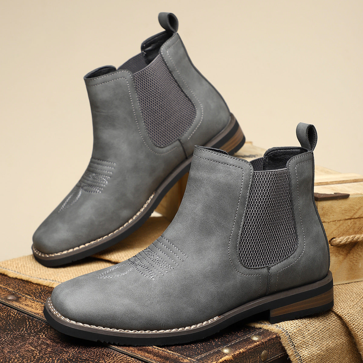 Henrik Men’s Classic Lace-Up Ankle Boots - All Day Wear