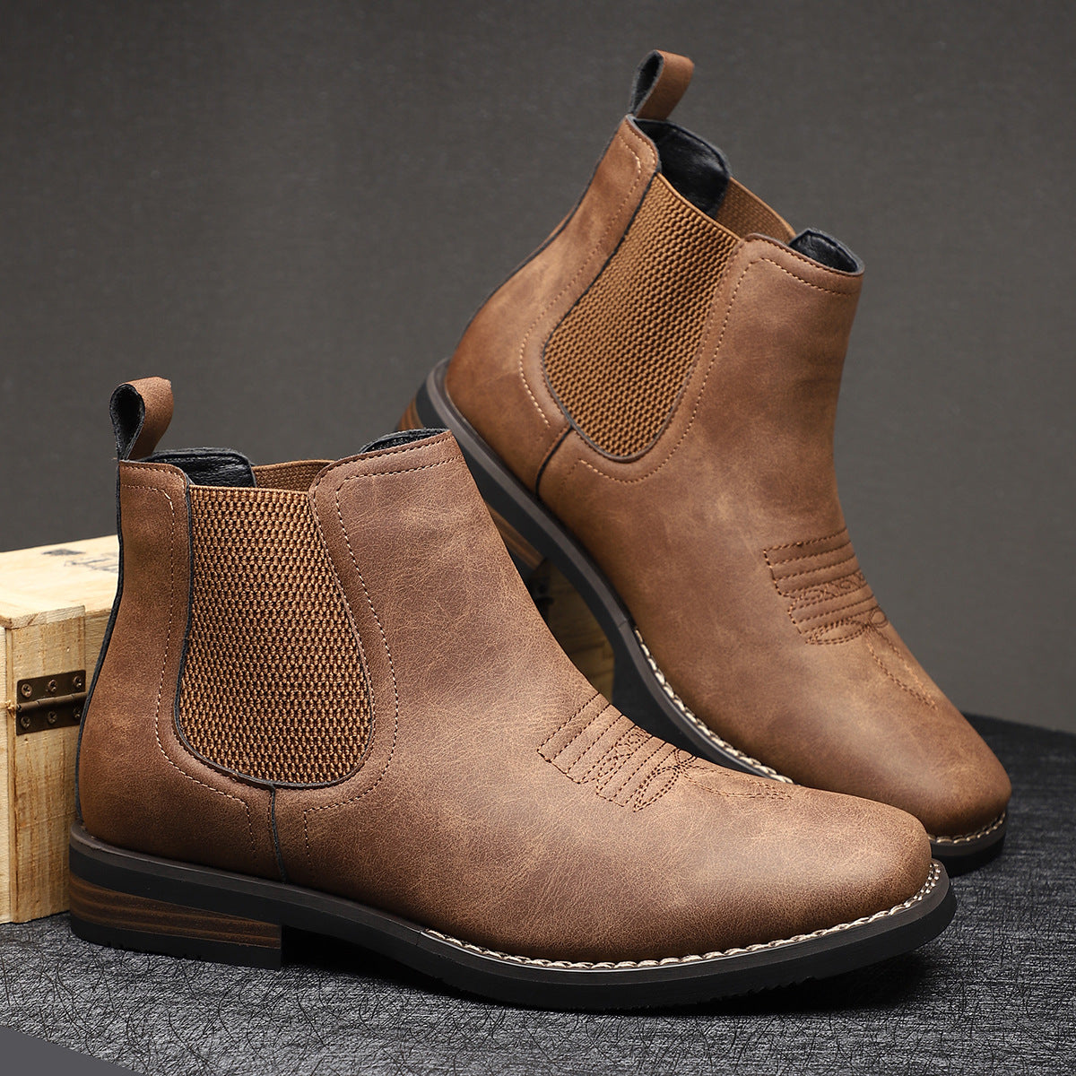 Henrik Men’s Classic Lace-Up Ankle Boots - All Day Wear