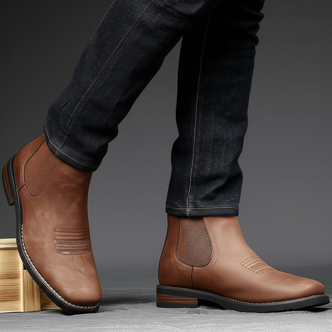 Henrik Men’s Classic Lace-Up Ankle Boots - All Day Wear