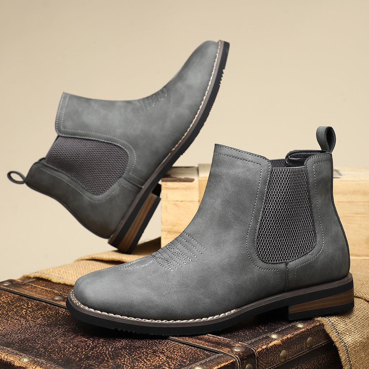 Henrik Men’s Classic Lace-Up Ankle Boots - All Day Wear